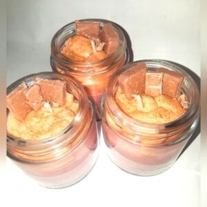 𝅺HANDCRAFT organic 100% soy wax Sweet hidden Treasures dessert candle